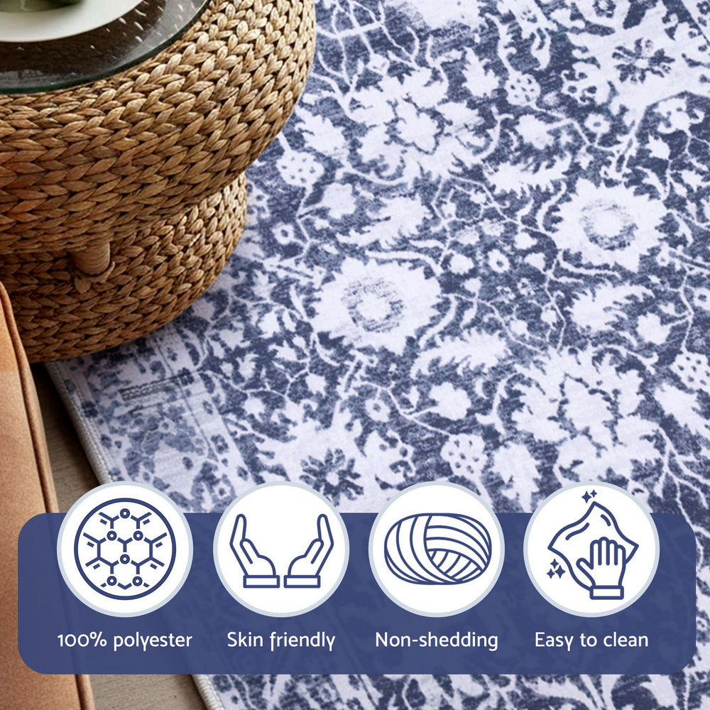 Artiss Floor Rug 240X340cm Soft Velvet Washable Modern Area Rug Floor Carpet Mat-6