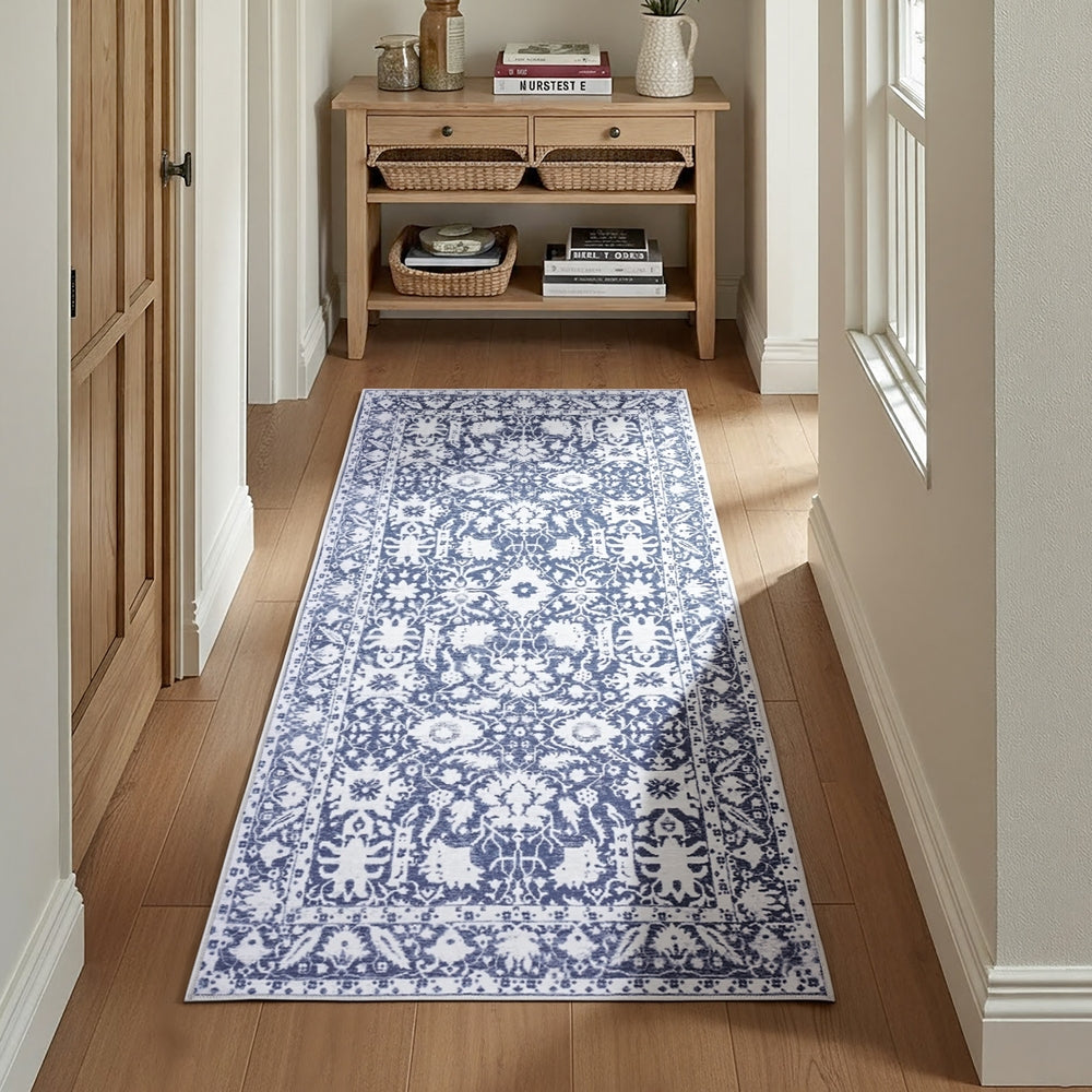 Artiss Hallway Runner Rug 80x180cm Soft Velvet Washable Modern Kitchen Mat-0