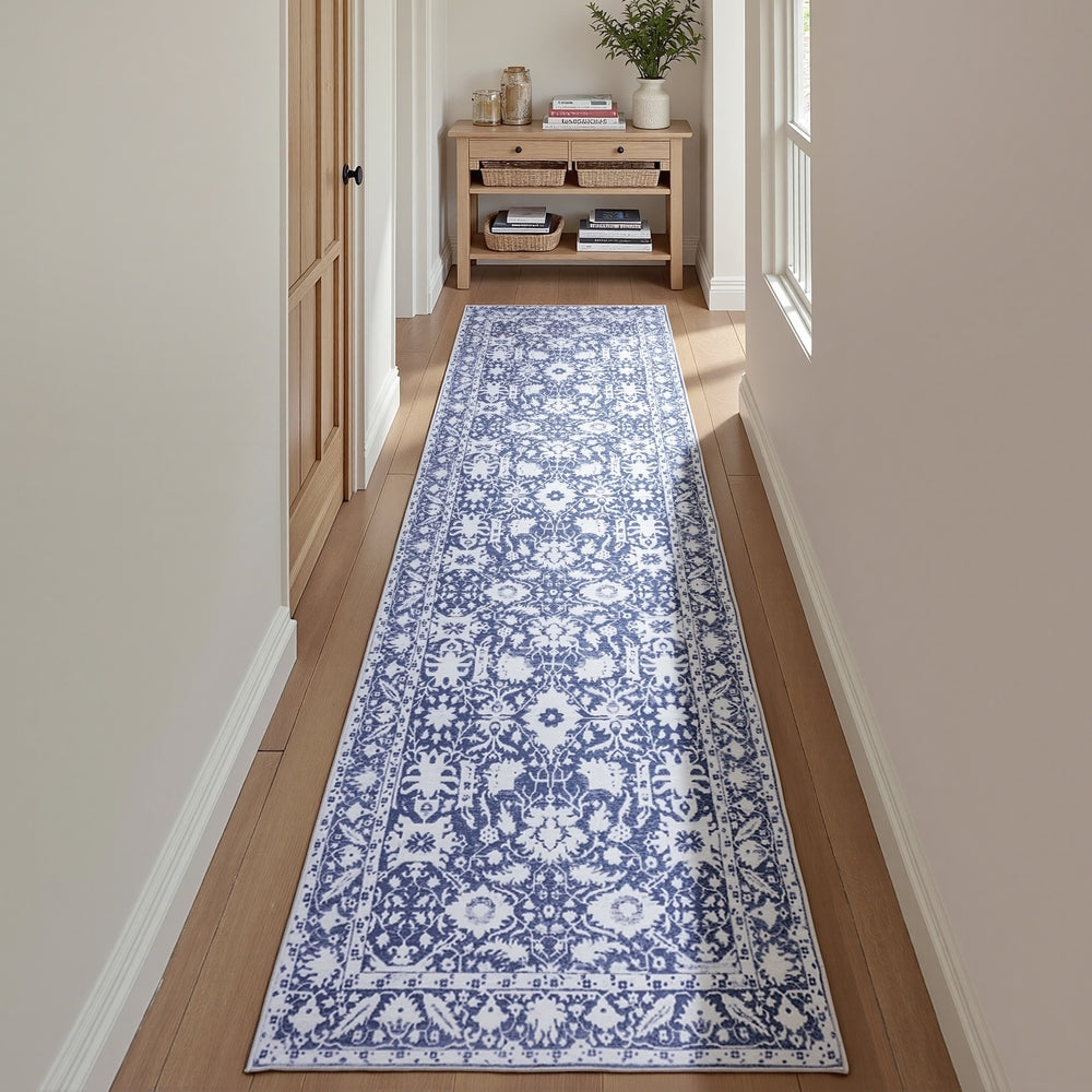 Artiss Hallway Runner Rug 80X300cm Soft Velvet Washable Modern Kitchen Mat-0