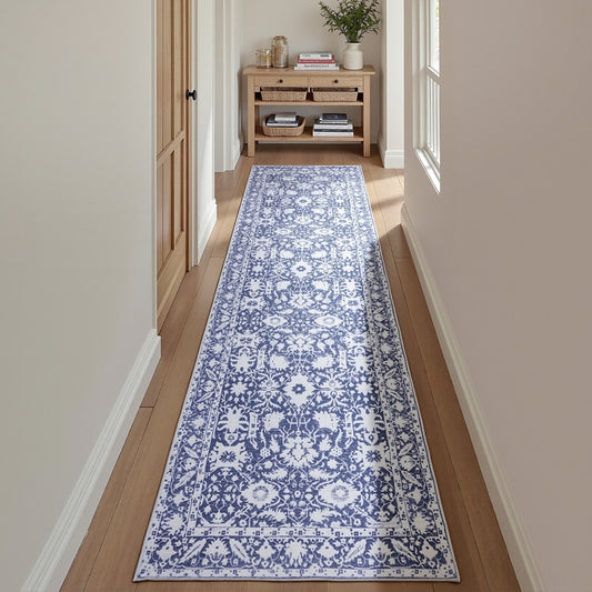 Artiss Hallway Runner Rug 80X300cm Soft Velvet Washable Modern Kitchen Mat-0