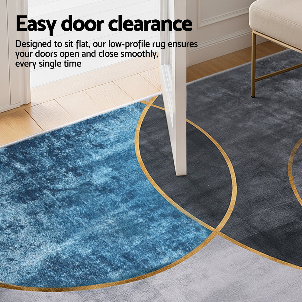 Artiss Washable Floor Rug 200X290cm Large Geometric Area Rug Modern Floor Carpet-4