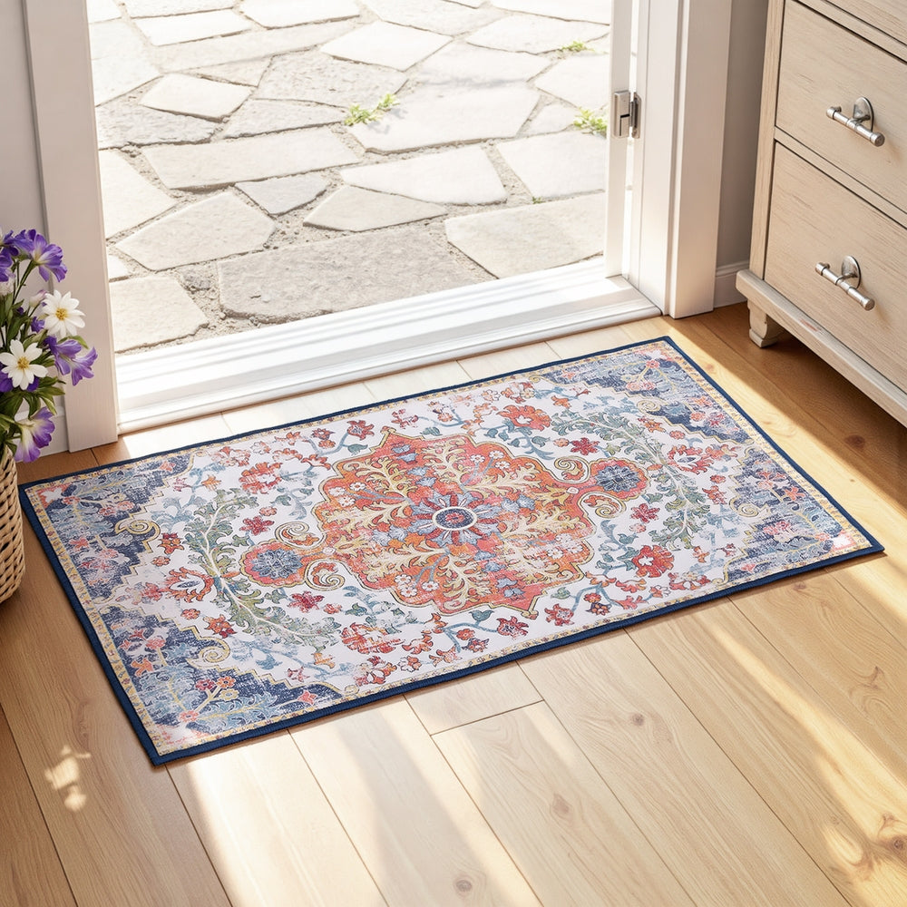 Artiss Floor Rug 50X80 Doormat Carpet Short Pile Non-Slip Entryway Mat Bohemian-6