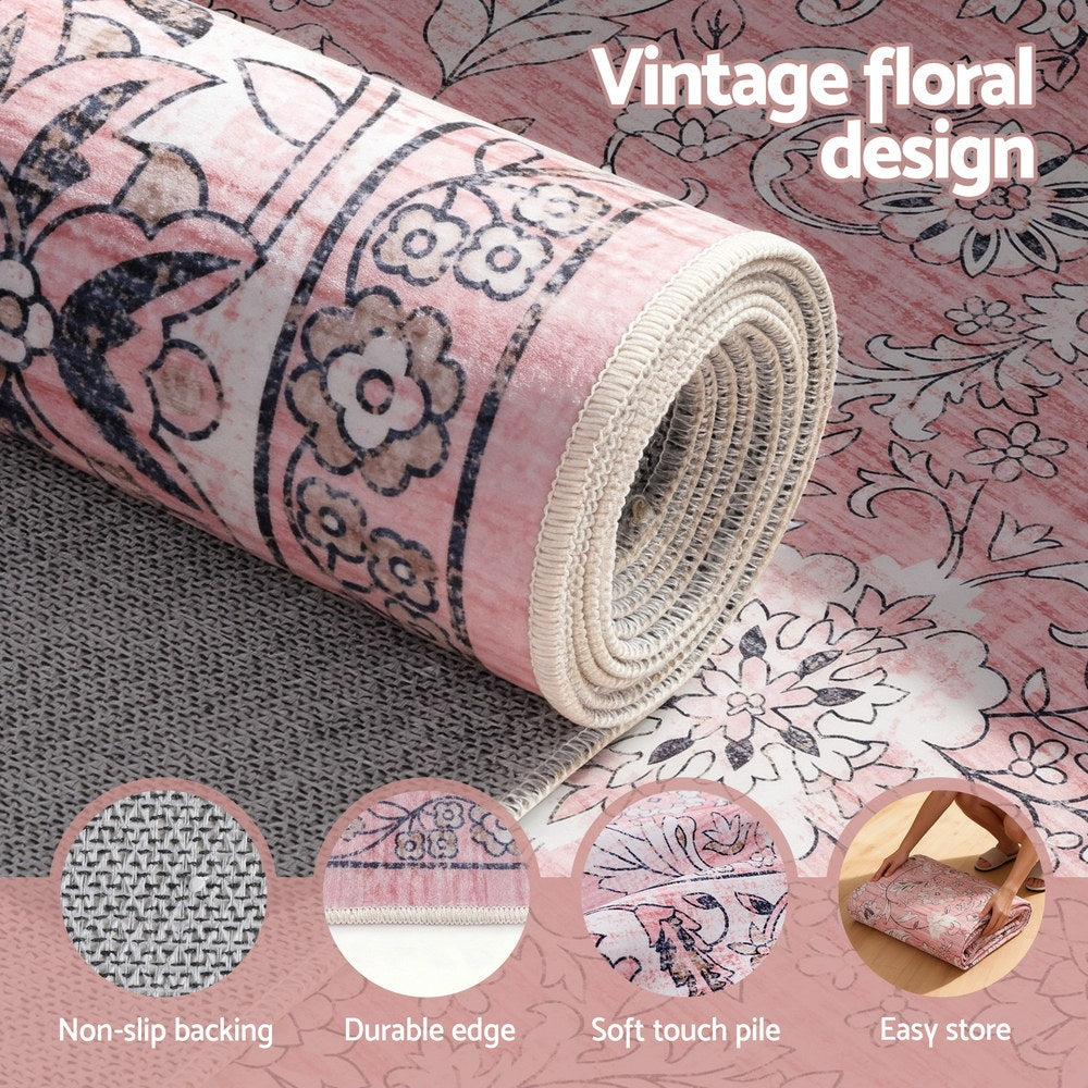 Artiss Floor Rug 200X290cm Large Washable Area Rug Vintage Living Room Carpet-4