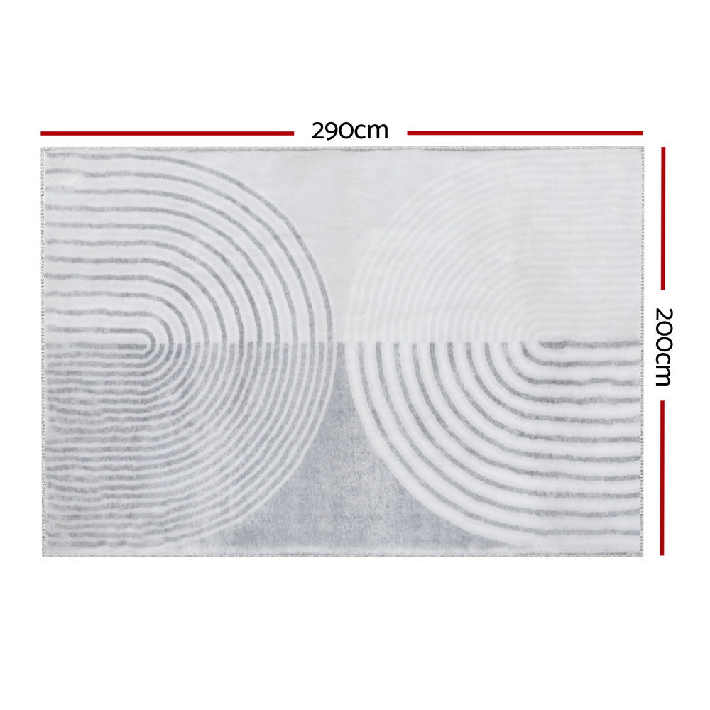 Artiss Floor Rugs 200x290cm Washable Area Mat Large Carpet Faux Rabbit Fur Cyril-1