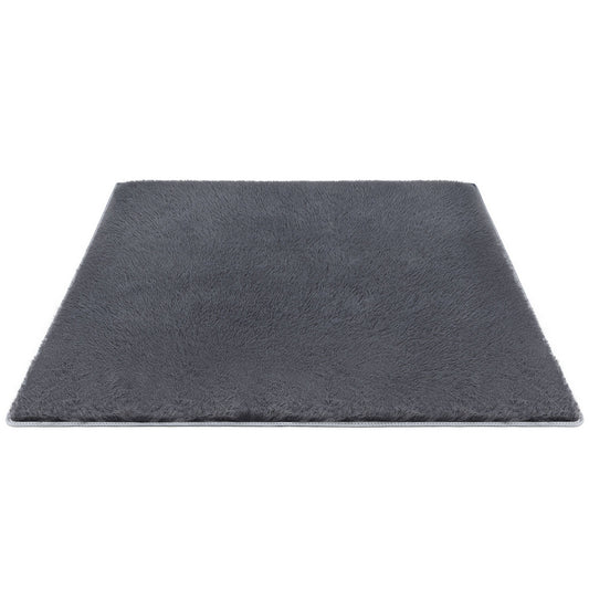 Artiss Floor Rug 160x230cm Plush Area Shaggy Rug Living Room Bedroom Carpet Grey-0