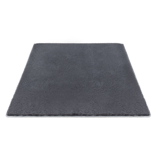 Artiss Floor Rug 200x290cm Plush Area Shaggy Rug Living Room Bedroom Carpet Grey-0