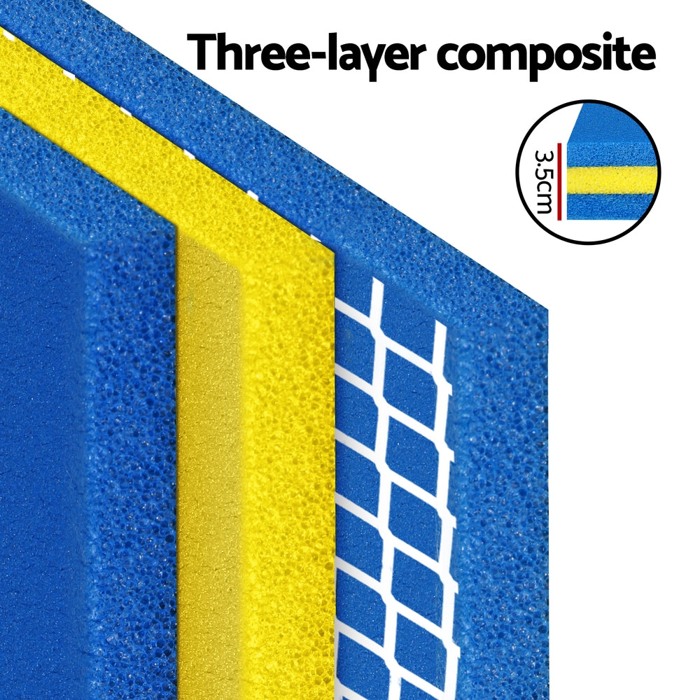 Weisshorn Floating Water Mat 55x180cm Foam Pad Swimming Pool Platform Blue-3