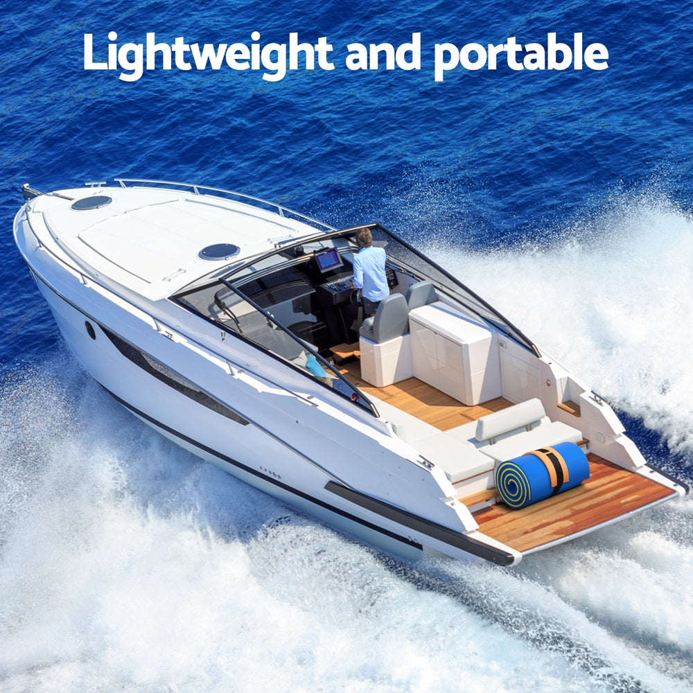 Weisshorn Floating Water Mat 55x180cm Foam Pad Swimming Pool Platform Blue-5