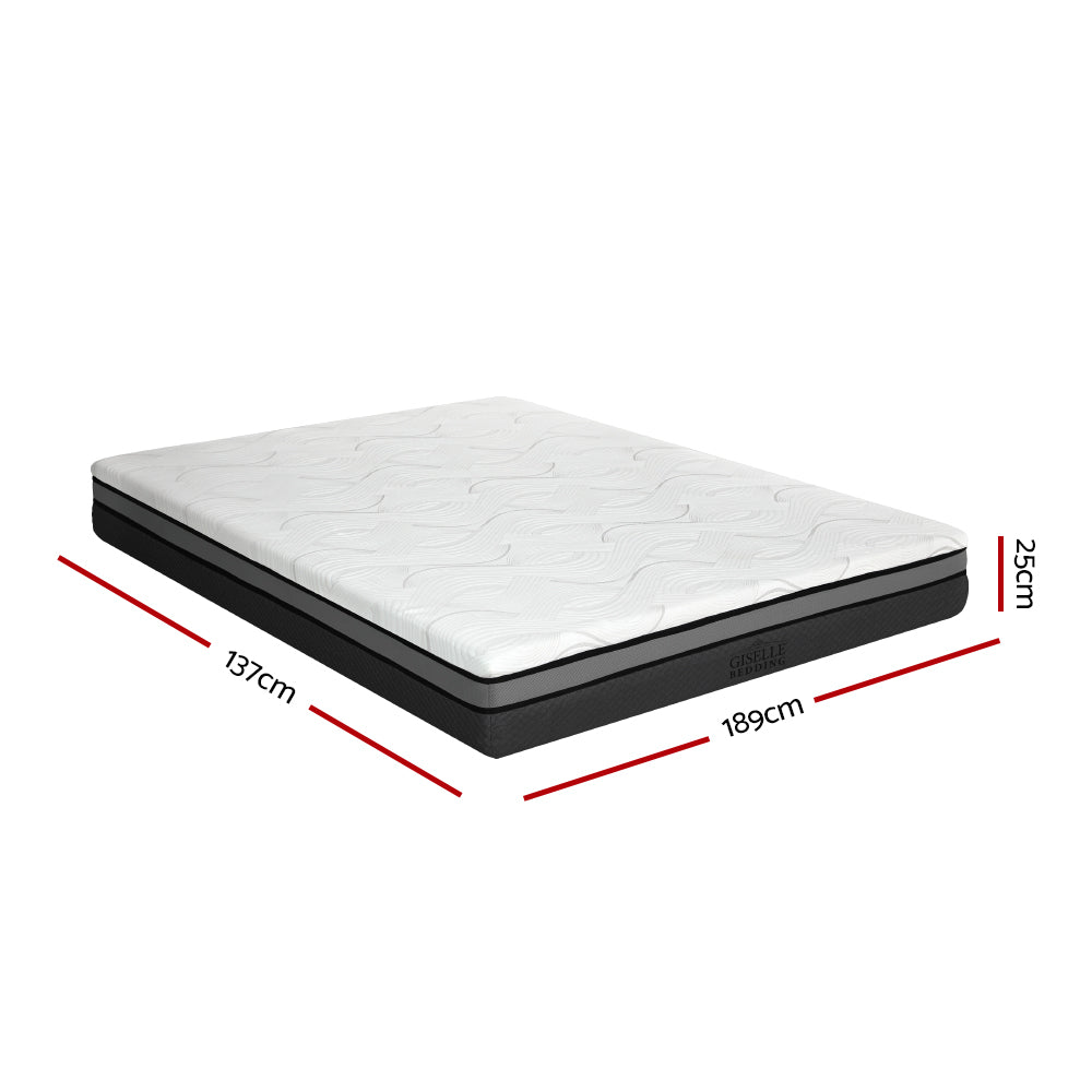 Giselle Bedding Memory Foam Mattress Bed Cool Gel Non Spring 25cm Double-1