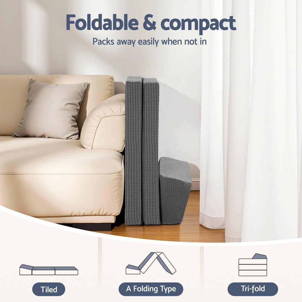 Giselle Foldable Mattress Folding Sofa Bed Trifold Sleeping Camping Cushion Mat-5