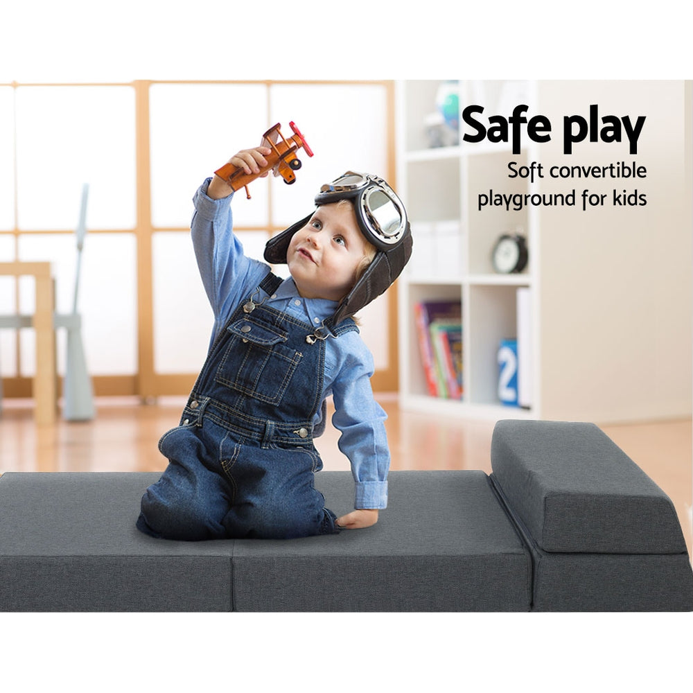 Giselle Bedding Foldable Mattress Folding Foam Bed Floor Mat Grey-5