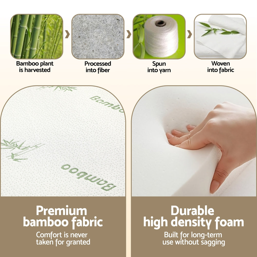 Giselle Foldable Mattress Folding Foam Mattresses Bamboo Double-5