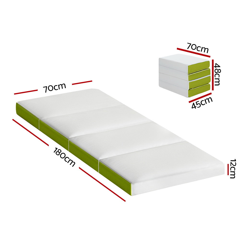 Giselle Bedding Foldable Mattress Folding Foam Single Green-1