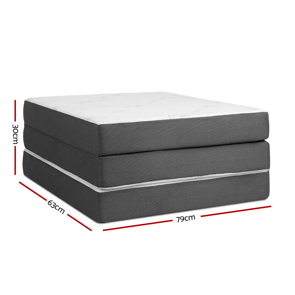 Giselle Bedding Foldable Mattress Folding Foam Single Bamboo-2