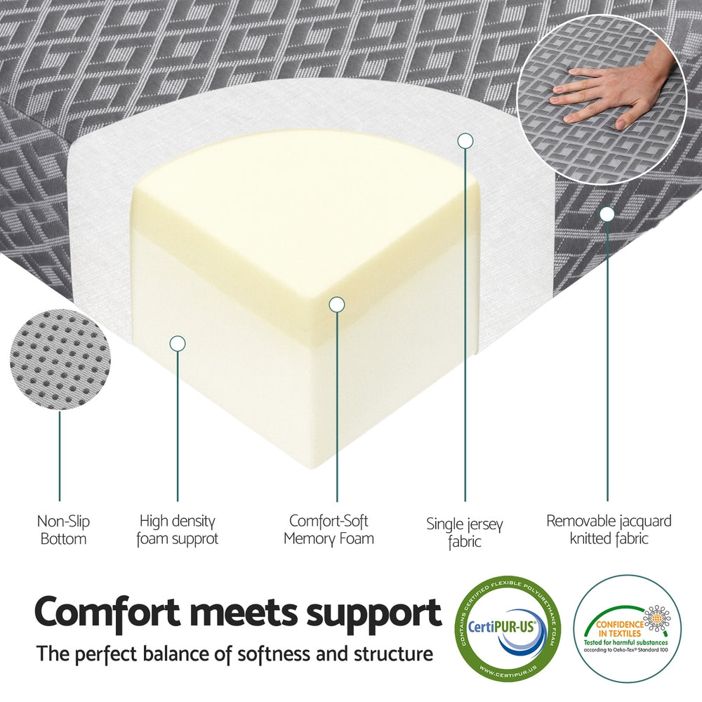 Giselle Foldable Mattress Folding Sofa Bed Trifold Memory Foam Camping Cushion Mat-4