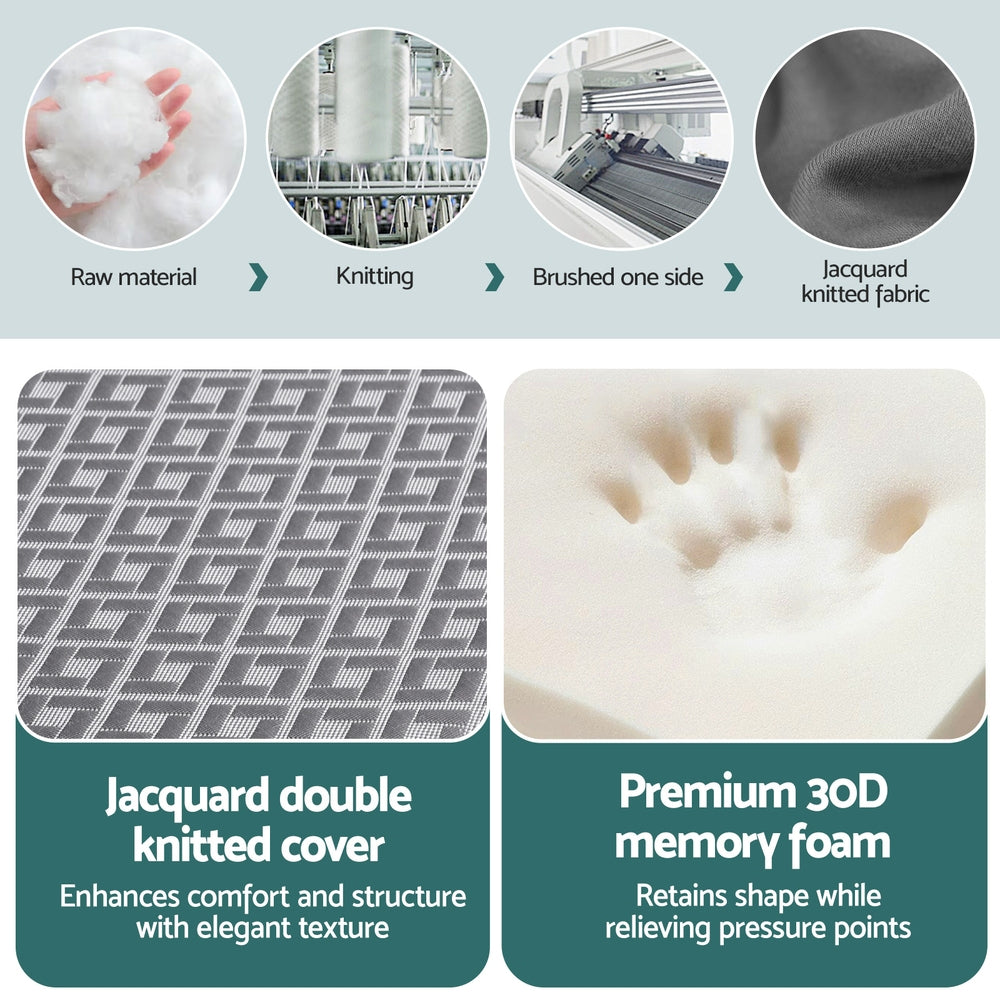 Giselle Foldable Mattress Folding Sofa Bed Trifold Memory Foam Camping Cushion Mat-5