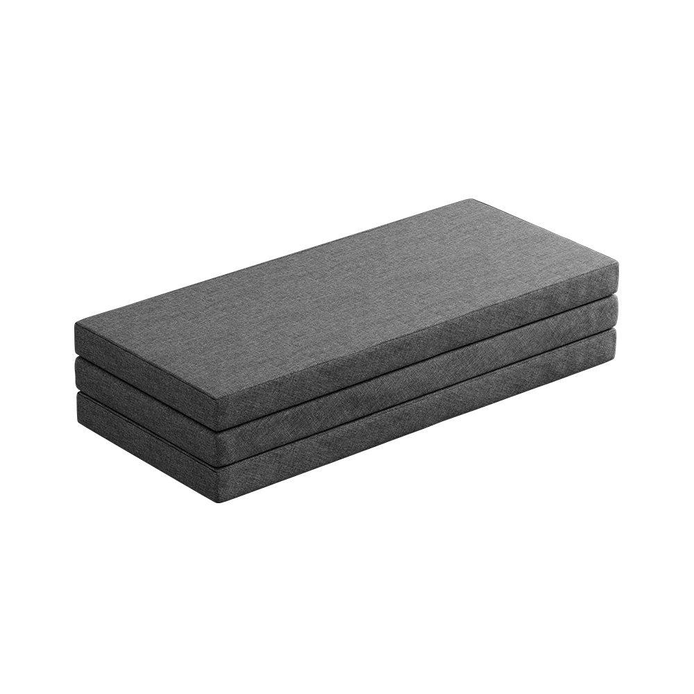 Giselle Bedding Foldable Mattress Folding Foam Queen Grey-2