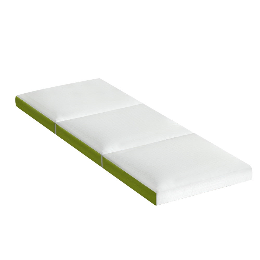 Giselle Bedding Foldable Mattress Folding Foam Trifold Green-0