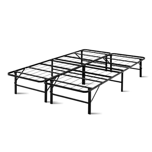 Artiss Folding Bed Frame Metal Base - Double-0