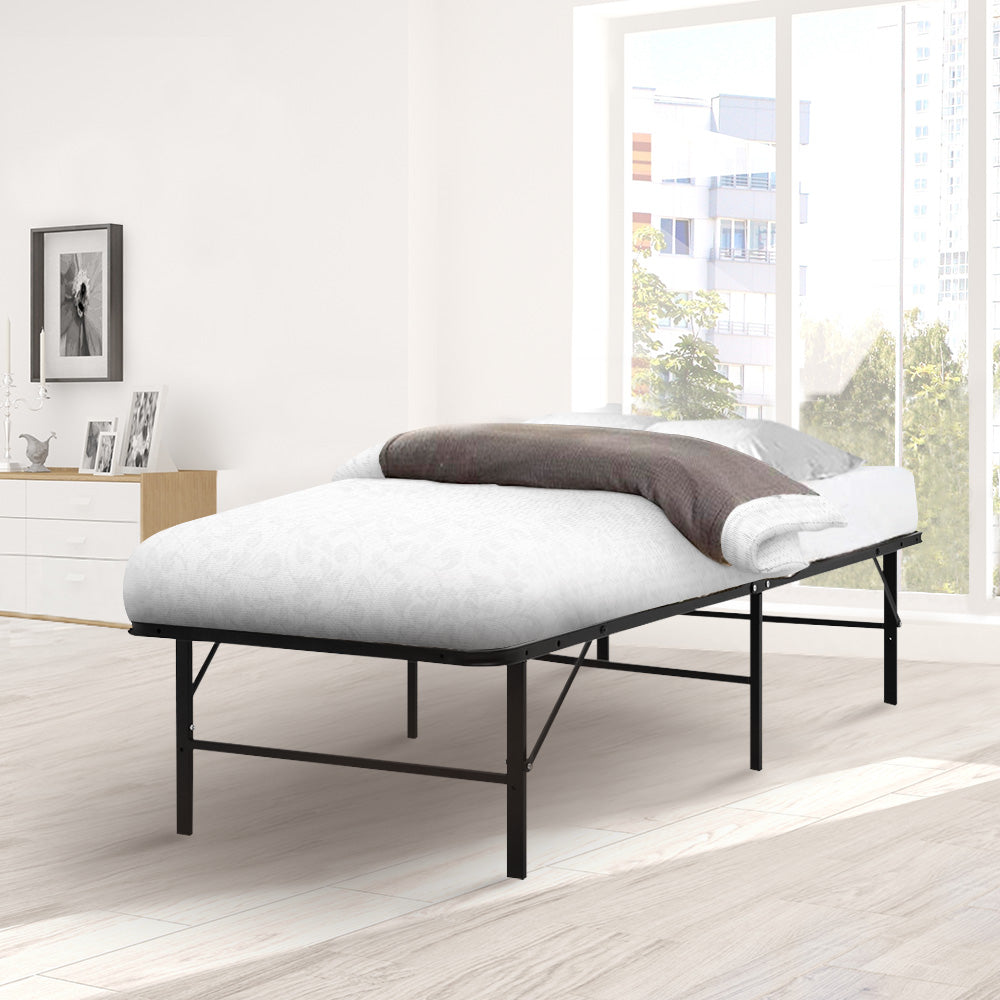 Artiss Folding Bed Frame Metal Base - King Single-6