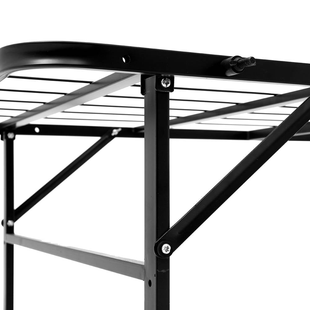 Artiss Folding Bed Frame Metal Base - Queen-4