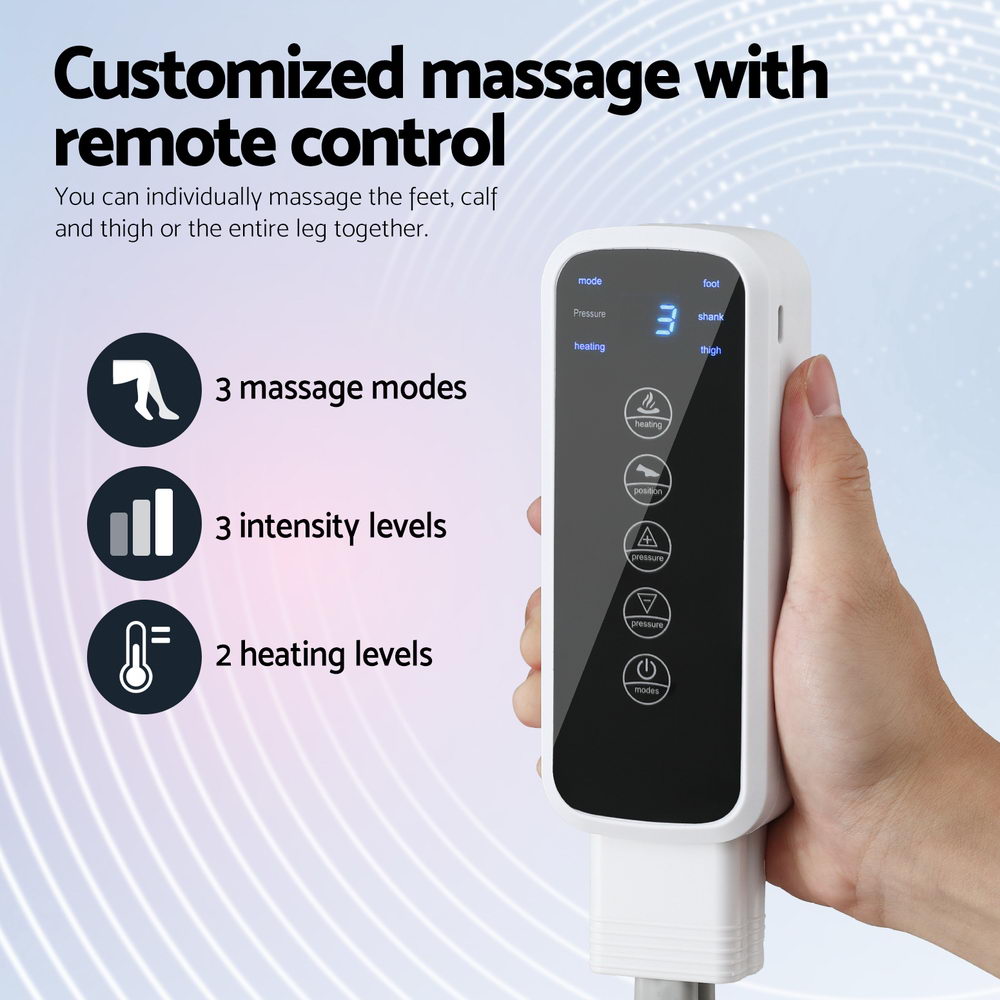 Livemor Foot Massager Leg Knee Massager with Air Compression 3 Massage Modes Heating-5