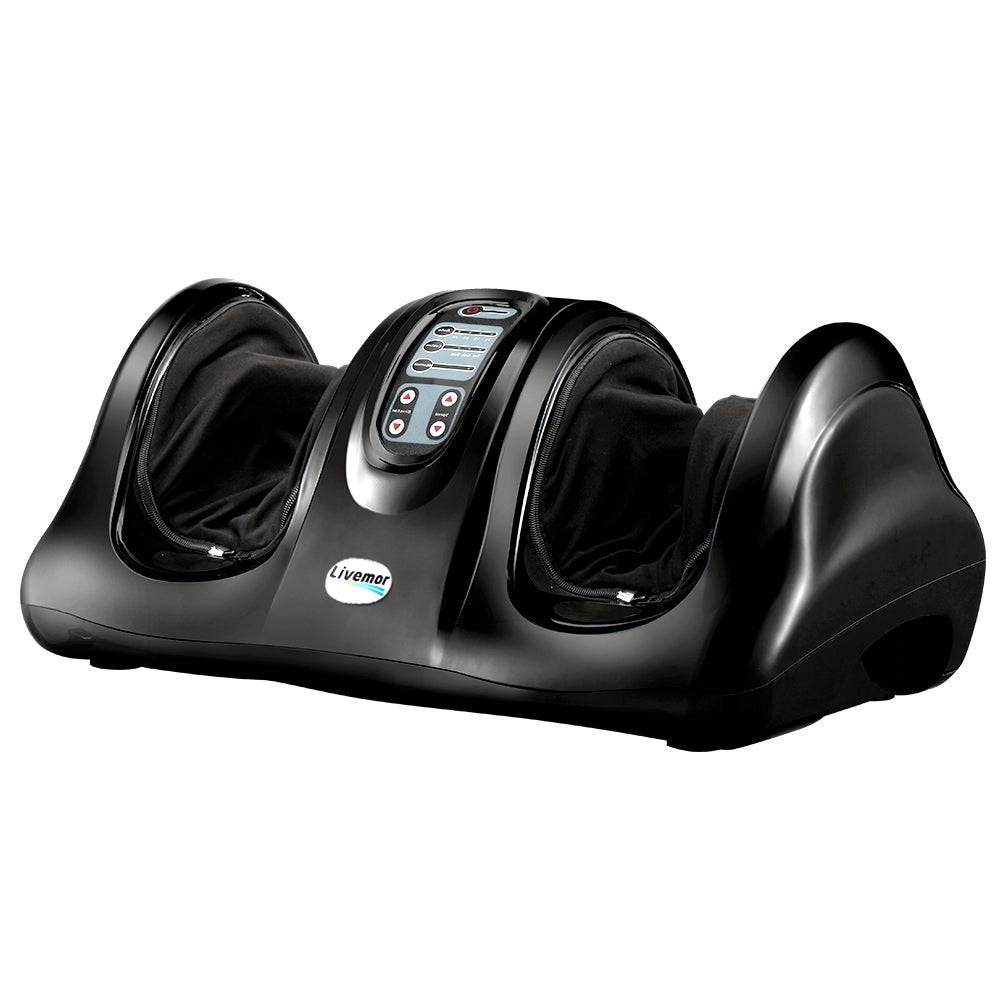 Livemor Foot Massager Shiatsu Massagers Electric Remote Roller Kneading Black-0