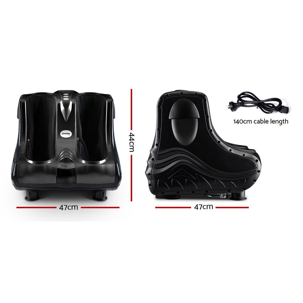 Livemor Foot Massager Massagers Shiatsu Electric Roller Ankle Calf Leg Kneading Black-1