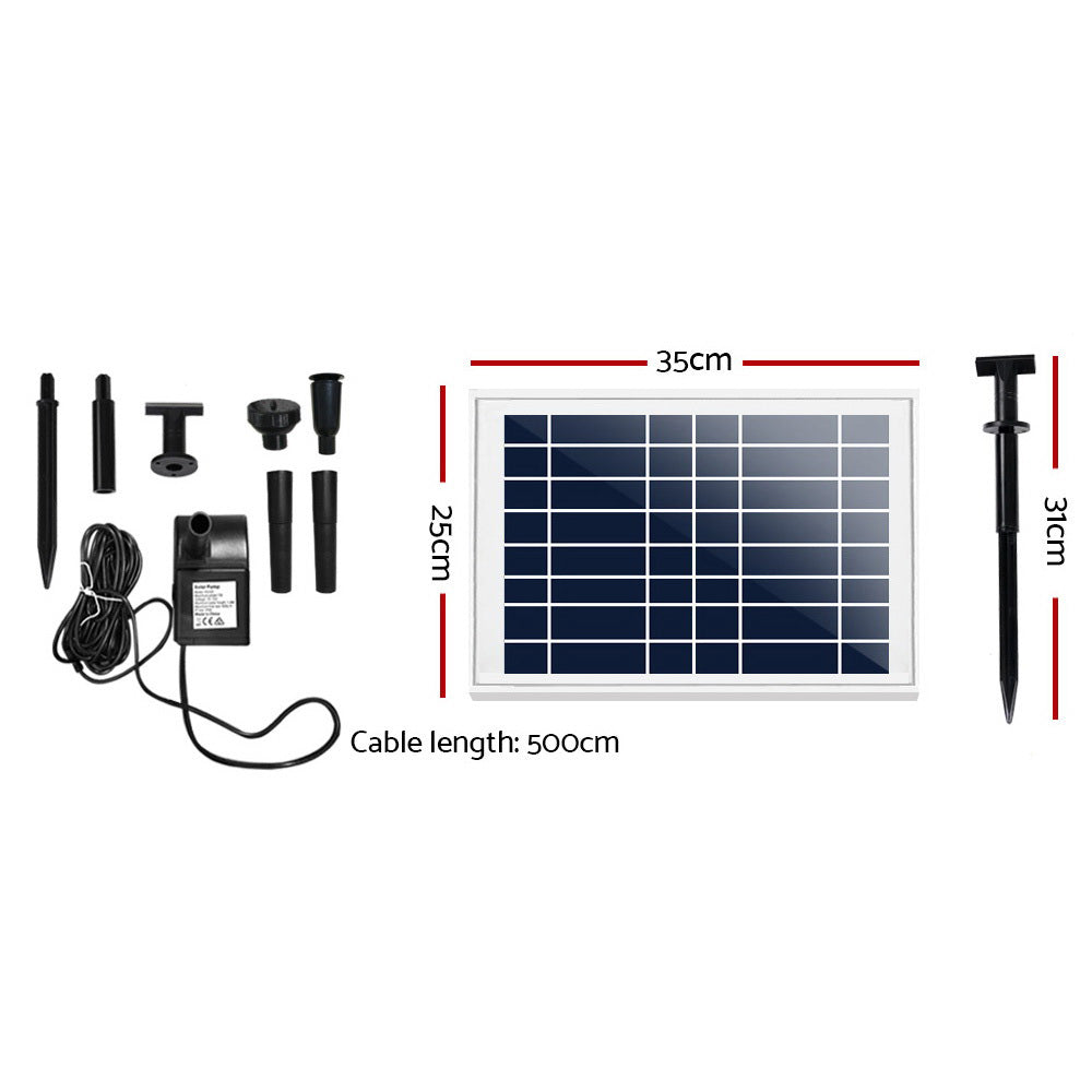 Gardeon Solar Pond Pump Submersible Water Fountain Kit 6.6FT-1