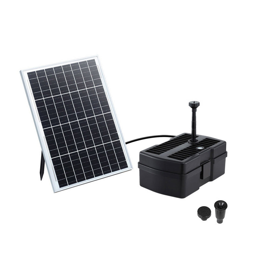 Gardeon Solar Submersible Water Pond Fountain Pump with Filter Box 6FT 1190L/H-1