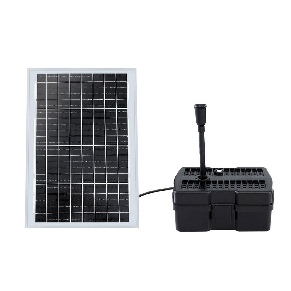 Gardeon Solar Submersible Water Pond Fountain Pump with Filter Box 6FT 1190L/H-3