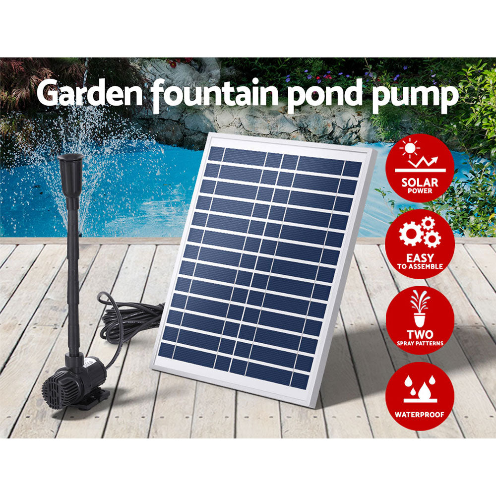 Gardeon Solar Pond Pump Submersible Water Fountain Kit 9.8FT-3