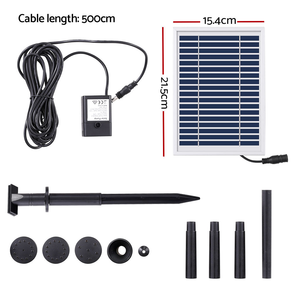 Gardeon Solar Pond Pump Submersible Water Fountain Kit 4.4FT-1