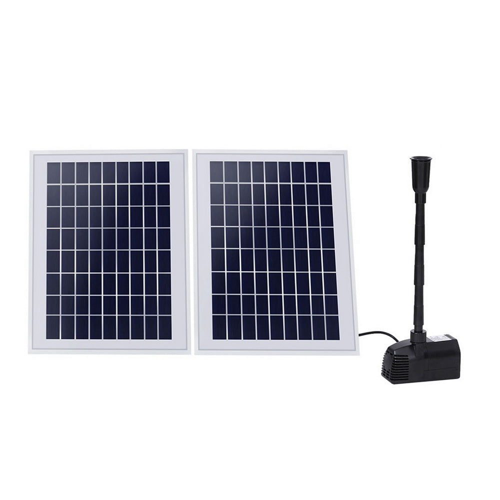 Gardeon Solar Pond Pump Submersible Water Fountain Kit with 2 Panels 1600L/H-2