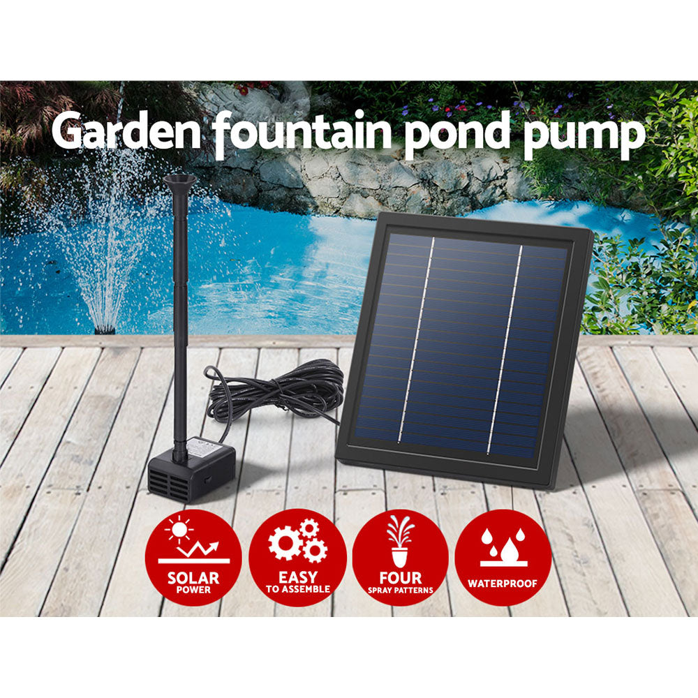 Gardeon Solar Pond Pump Submersible Water Fountain Kit 6.1FT-3