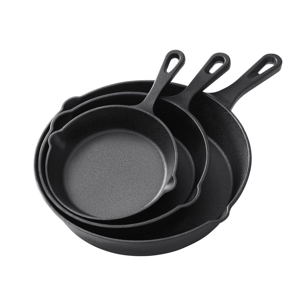 5-star chef Non Stick Frying Pan Cast Iron 3PCS-0