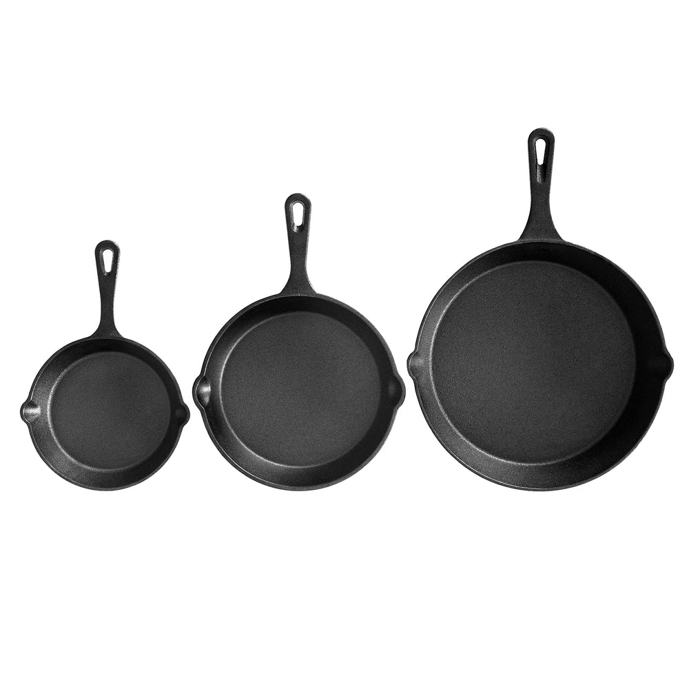 5-star chef Non Stick Frying Pan Cast Iron 3PCS-2