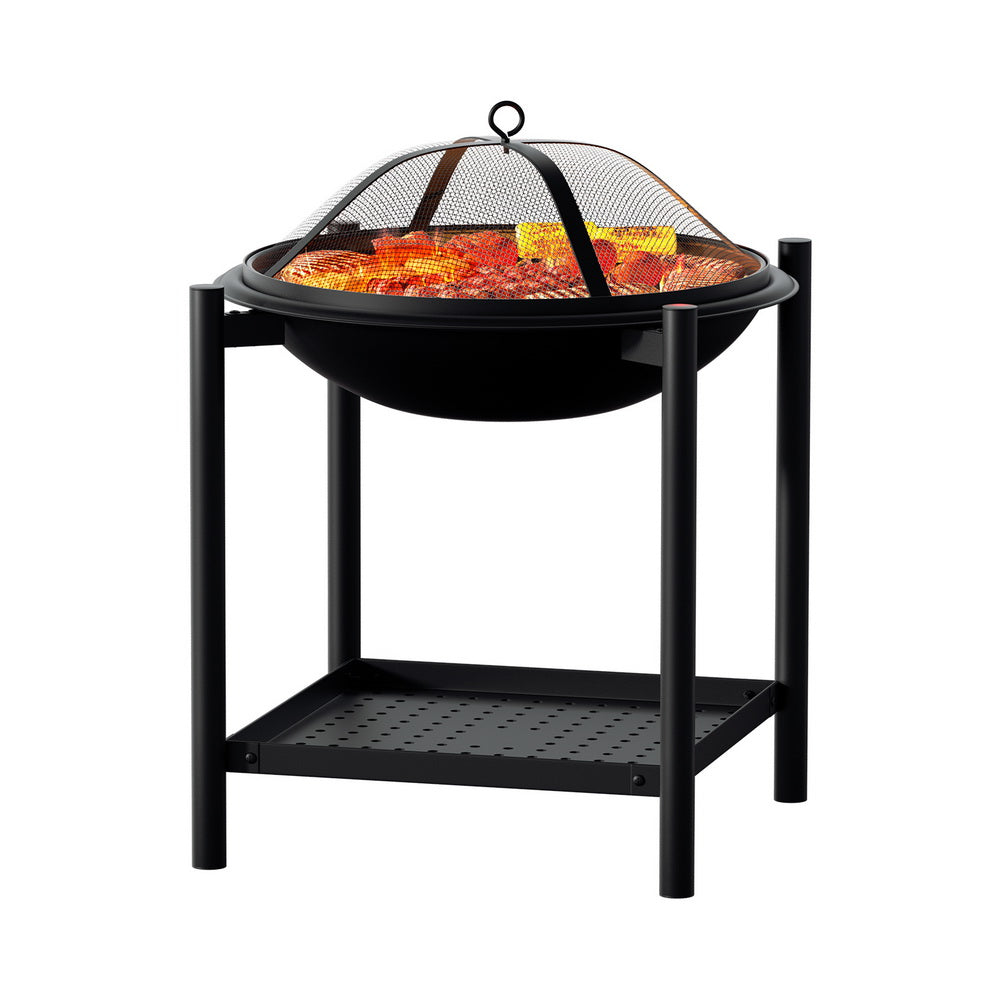 Grillz Fire Pit BBQ Grill 2-in-1 Outdoor-0