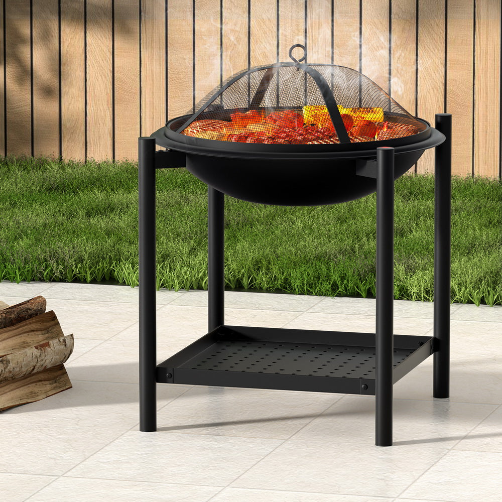 Grillz Fire Pit BBQ Grill 2-in-1 Outdoor-6