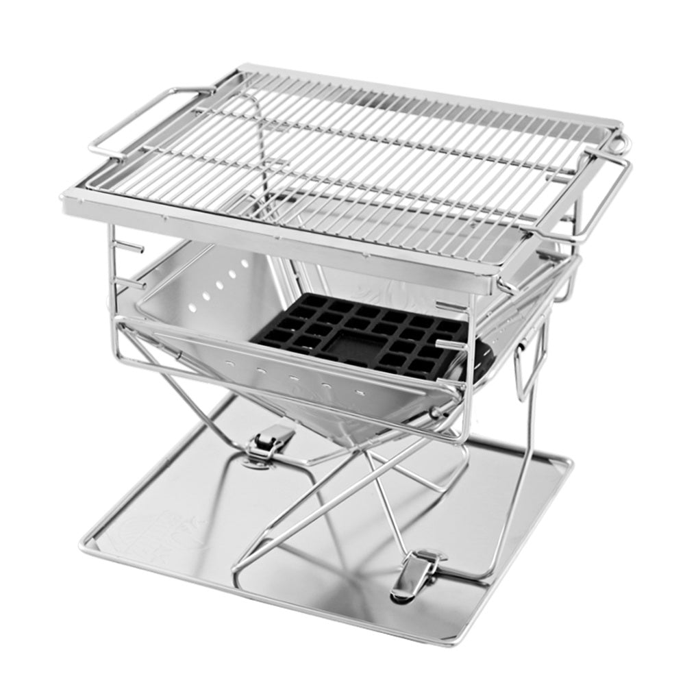 Grillz Fire Pit BBQ Grill with Carry Bag Camping-0