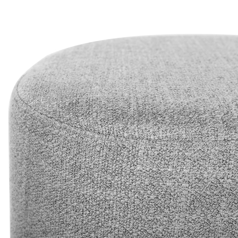 Artiss Ottoman Foot Stool Square Linen Grey-3