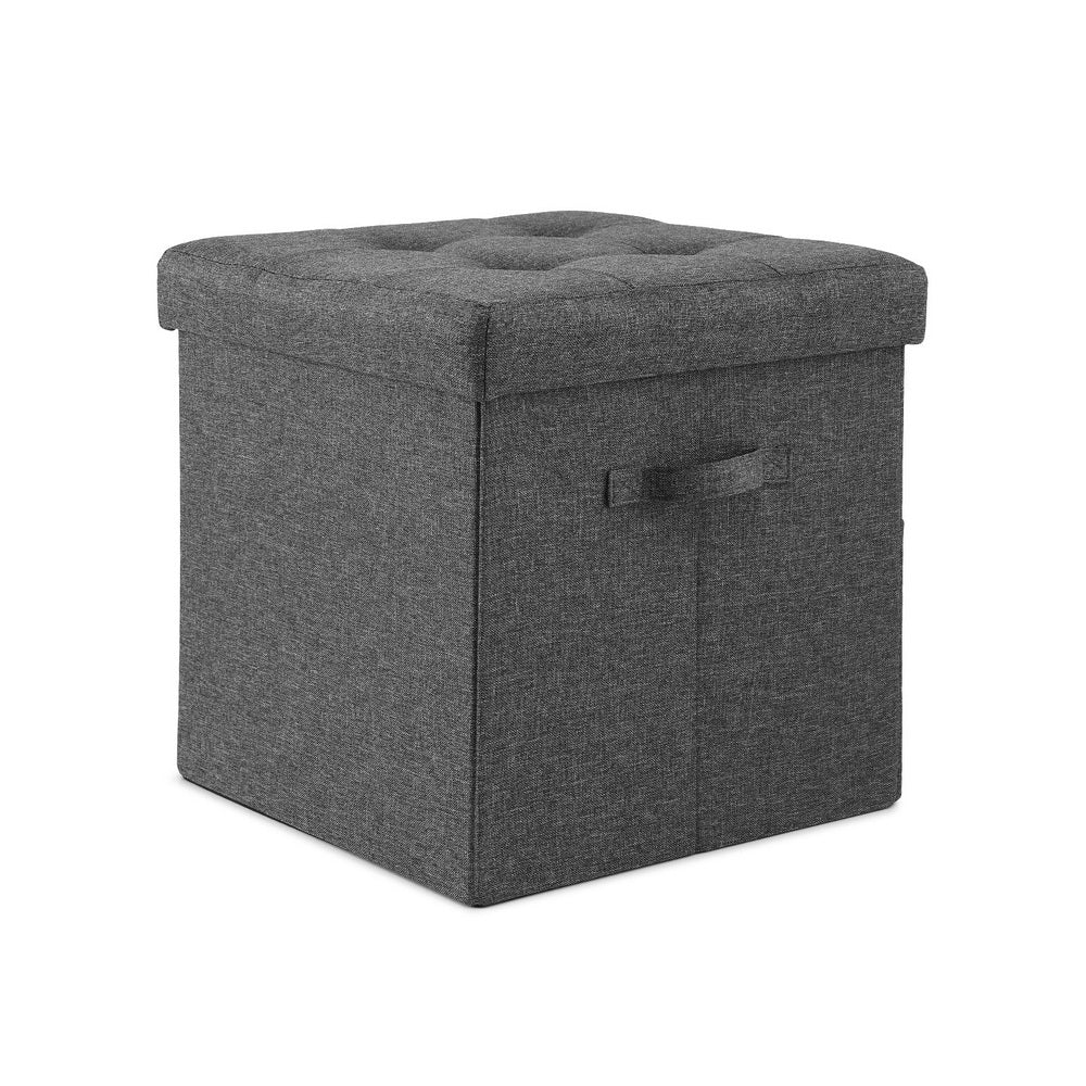 Artiss Storage Ottoman Rest Foot Stool Foldable-6