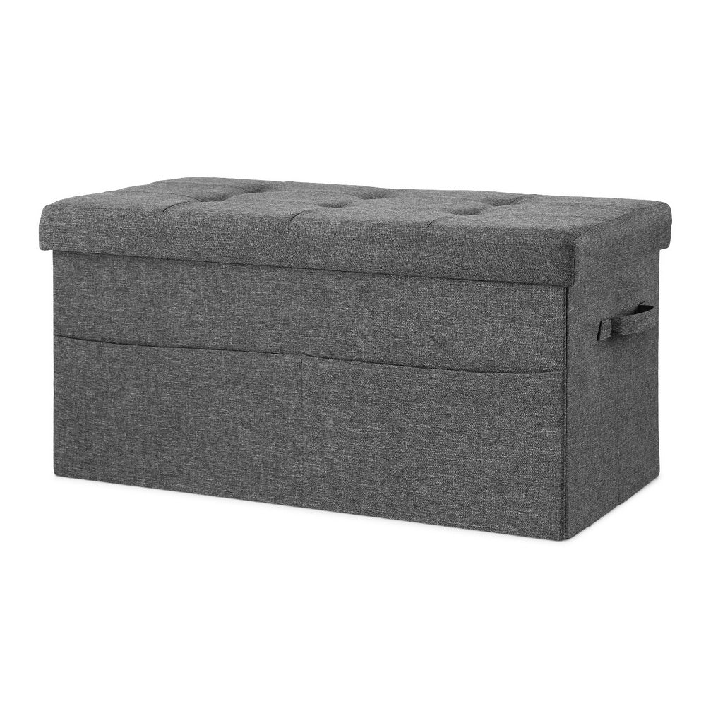 Artiss Storage Ottoman Foot Stool Rest Foldable-6
