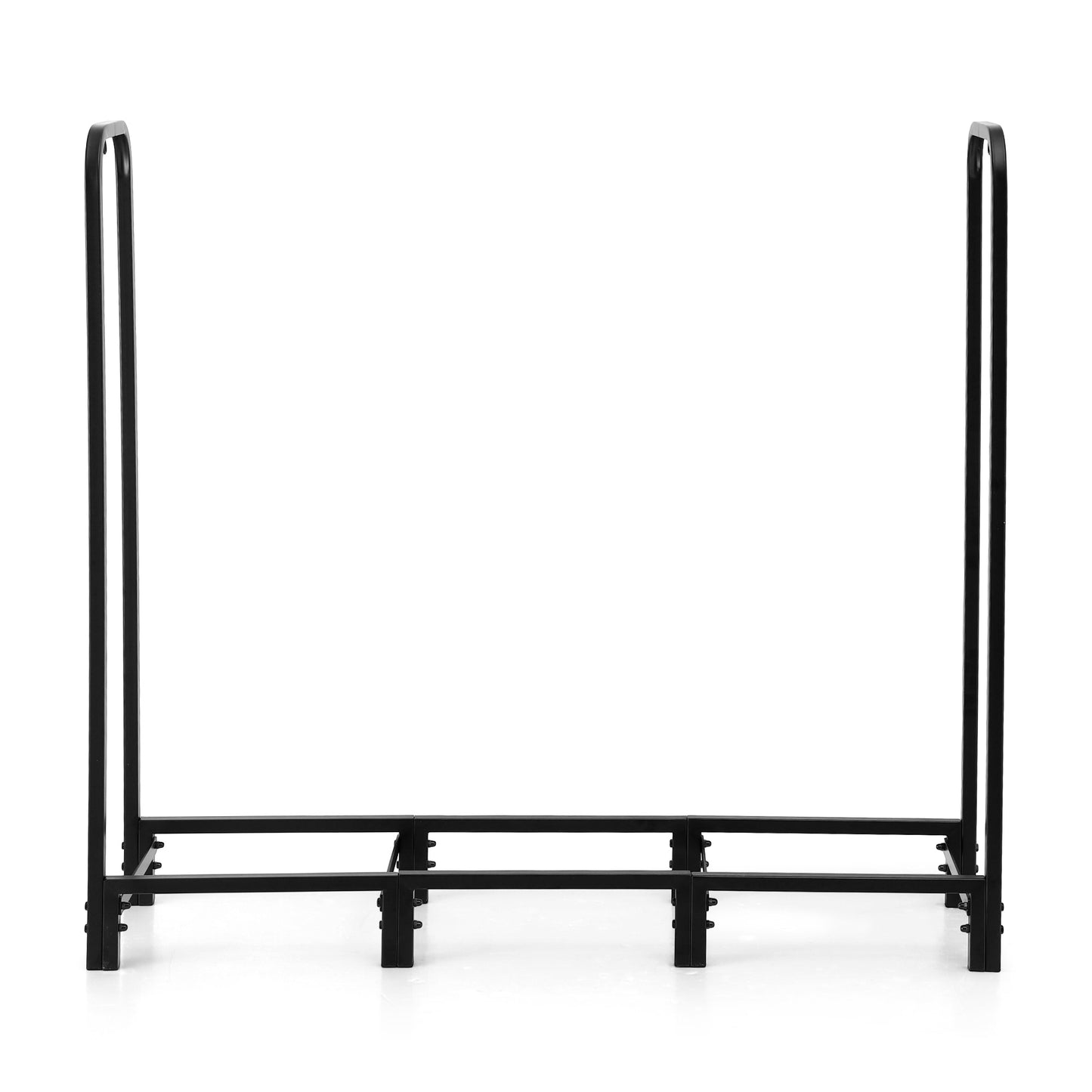 Gardeon Firewood Rack 120cm Wood Rack 3 Sizes Firewood Storage with Tools Black-2