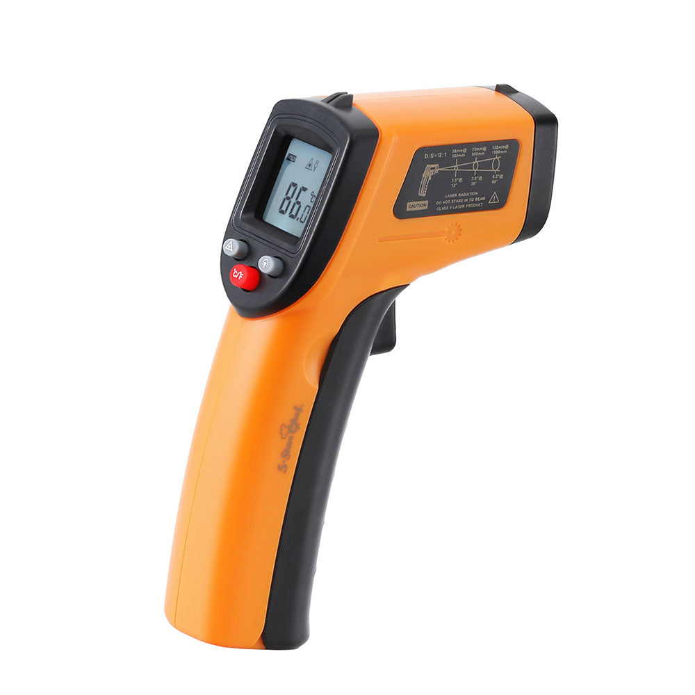 5-star Chef Laser Infrared Thermometer Food Digital Temperature Gun Smoker Pizza BBQ-0