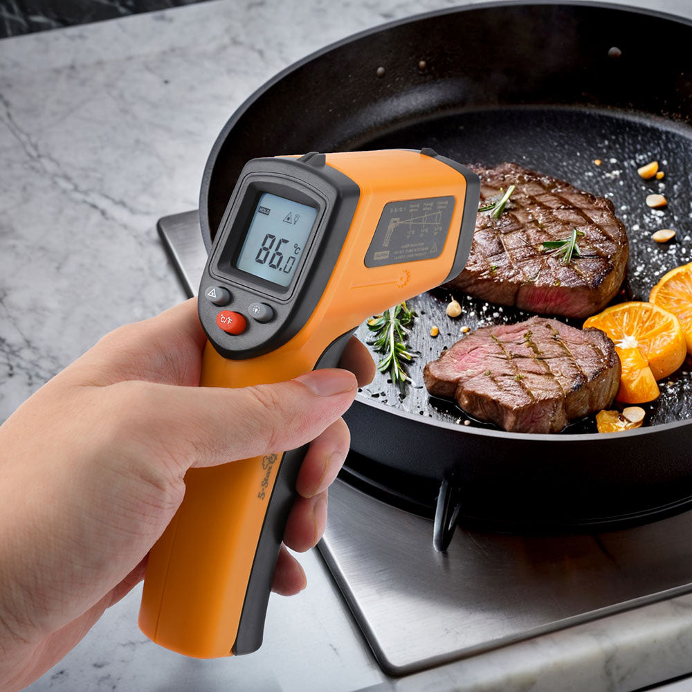 5-star Chef Laser Infrared Thermometer Food Digital Temperature Gun Smoker Pizza BBQ-5