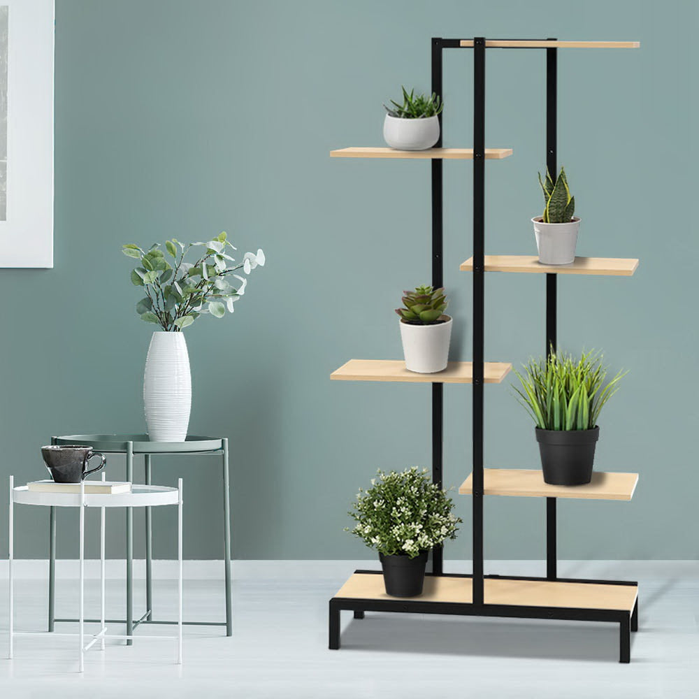 Artiss Plant Stand 6 Tier Metal Zigzag Flower Pot Shelf-6