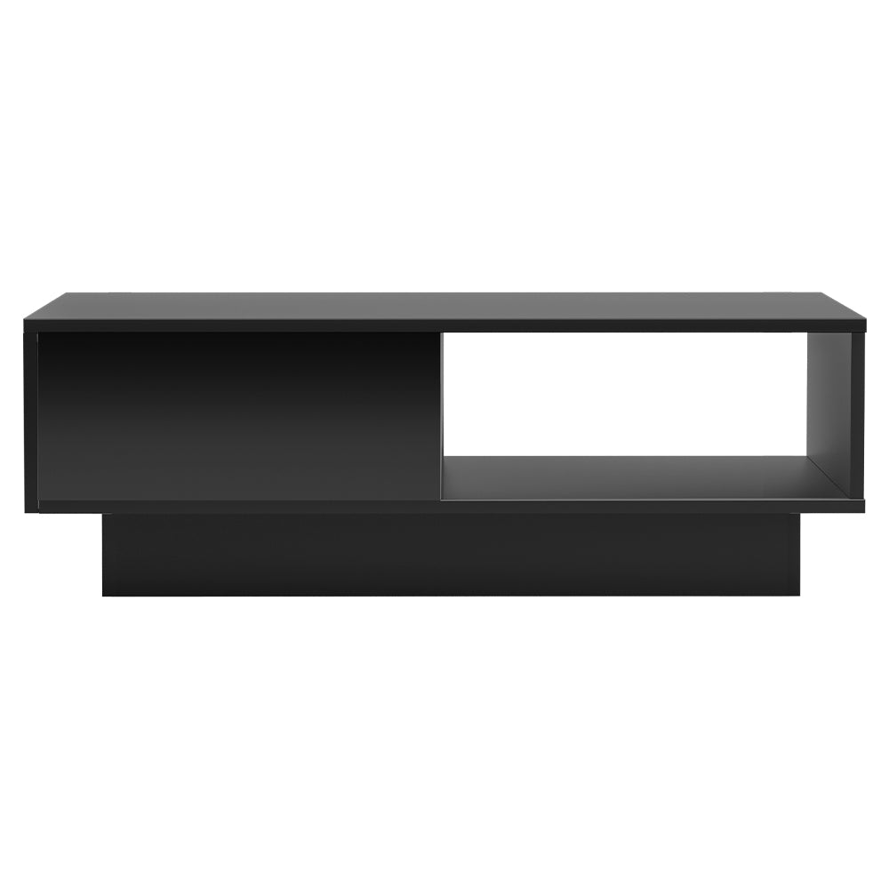 Artiss Coffee Table Led Lights Black-2