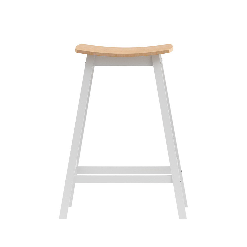 Artiss 2x Bar Stools Wooden Chairs Oak-2