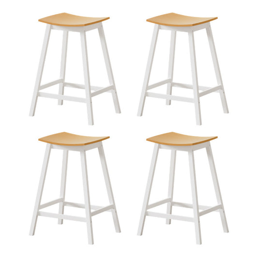 Artiss 4x Bar Stools Wooden Chairs Oak-0